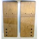 Concept 2 model B rowing machine RIGHT & LEFT wooden foot board (foot plate / foot rest) pair